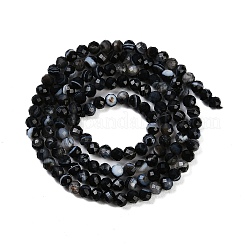 Natural Banded Agate Beads Strands&nbsp;G-P553-G10-02