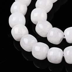 Dyed Natural White Jade Beads Strands&nbsp;G-T138-S01