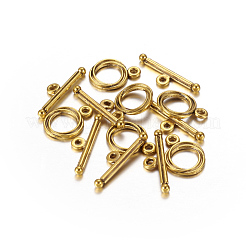 Tibetan Style Alloy Toggle Clasps&nbsp;X-GLF0539Y-NF