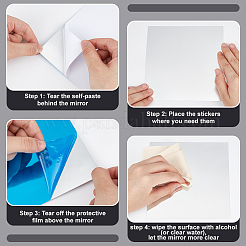 PET Plastic Mirror Wall Stickers&nbsp;DIY-WH0308-435