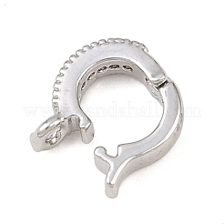 Brass Micro Pave Cubic Zirconia Pendant Bails&nbsp;KK-G544-32P