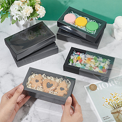 Foldable Paper Drawer Boxes with Clear Plastic Cover&nbsp;CON-WH0095-68A-04