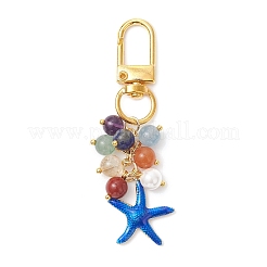Starfish Brass Ename Pendant Decorations&nbsp;HJEW-JM03955