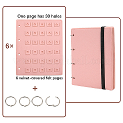 4 Pages Felt Shoe Charms Collection Binder Book&nbsp;AJEW-WH0513-04D