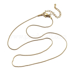 1MM 304 Stainless Steel Serpentine Chain Necklaces for Women Men&nbsp;NJEW-T016-11G
