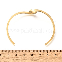 Ion Plating(IP) 304 Stainless Steel Cuff Bangles&nbsp;LS-BJEW-G611-01G