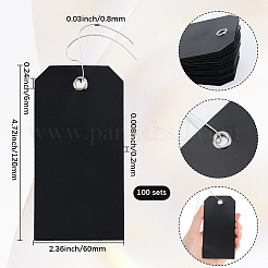 Rectangle 100Pcs Plasitc Big Pendants&nbsp;FIND-SP0003-02D