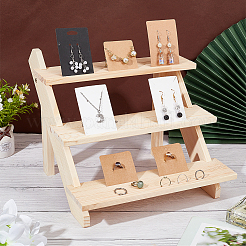 DIY 3 Tier Stair Style Pine Wooden Plant Stand Kit&nbsp;ODIS-WH0025-108