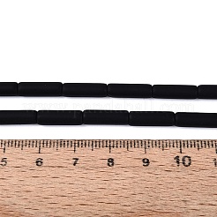 Frosted Opaque Glass Beads Strands&nbsp;X-GLAA-N070-01A-D01
