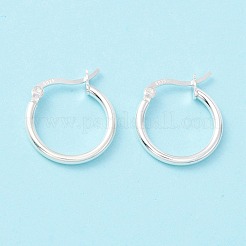 925 Sterling Silver Hoop Earrings&nbsp;STER-P047-13B-S