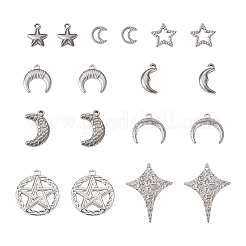 18Pcs 9 Styles 304 Stainless Steel Pendants&nbsp;STAS-TA0001-84