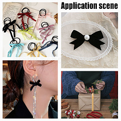 4 Rolls 4 Colors Single Face Velvet Ribbon&nbsp;OCOR-AR0001-53