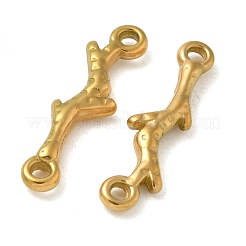 Ion Plating(IP) 304 Stainless Steel Branch Connector Charms&nbsp;STAS-Q334-62G