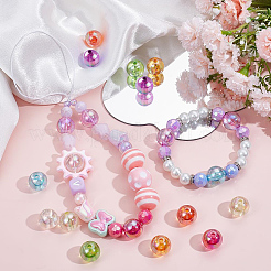 60Pcs 10 Colors Transparent Acrylic Beads&nbsp;MACR-SC0001-29