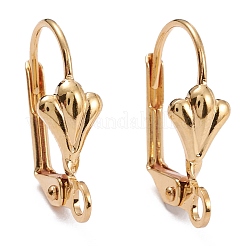 Brass Leverback Earring Findings&nbsp;X-KK-F824-006G