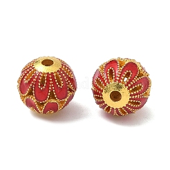 Alloy Enamel Beads&nbsp;ENAM-B037-04G-01