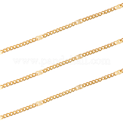 Soldered Brass Coated Iron Curb Chains&nbsp;CH-CJ0001-01A-G