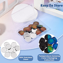 10Pcs 304 Stainless Steel Pendant Cabochon Settings&nbsp;DIY-TA0015-76A