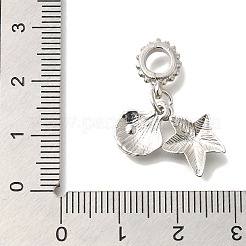 Rack Plating Alloy Crystal Rhinestone European Dangle Charms&nbsp;FIND-H005-01P