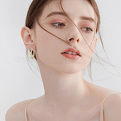 12 Pairs 304 Stainless Steel Hoop Earrings&nbsp;EJEW-BBC0002-38B
