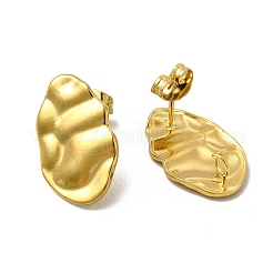Ion Plating(IP) 304 Stainless Steel Stud Earrings&nbsp;EJEW-I281-09G