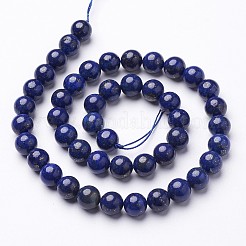 Dyed Grade A Natural Lapis Lazuli Beads Strands&nbsp;GSR8mmC123