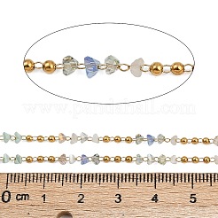 304 Stainless Steel Handmade Beaded Chains&nbsp;CHS-P022-02G-02