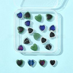 20Pcs 5 Colors Two Tone Glass Mood Beads&nbsp;GLAA-FS0002-33