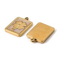 Saint Patrick's Day 304 Stainless Steel Enamel Pendants&nbsp;STAS-I371-15G-02