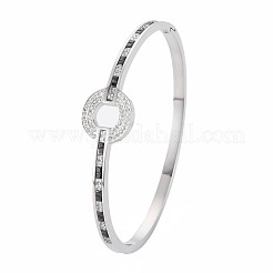 Rhinestone Donut Bangle&nbsp;BJEW-N017-018P