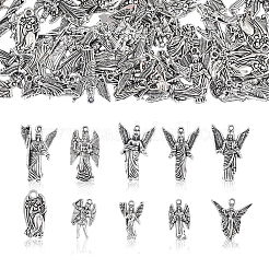 100pcs 10 Styles Tibetan Style Alloy Pendants&nbsp;TIBEP-CJ0001-42