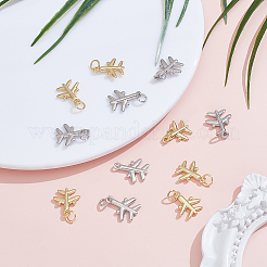 12Pcs 2 Colors Brass Charms&nbsp;KK-ME0001-48