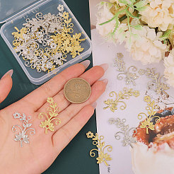 24Pcs 2 Colors Brass Links/Connectors&nbsp;KK-CA0002-74