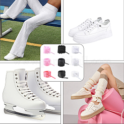 9 Pairs 9 Styles Polyester/Organza Shoelaces&nbsp;AJEW-SP0003-94