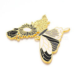 Rack Plating Alloy Enamel Big Pendants&nbsp;ENAM-N056-398-G