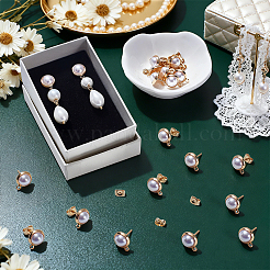 Brass Stud Earring Findings&nbsp;KK-UN0006-07