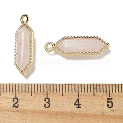 Natural Rose Quartz Faceted Double Terminal Pointed Pendants&nbsp;G-G181-05G-01