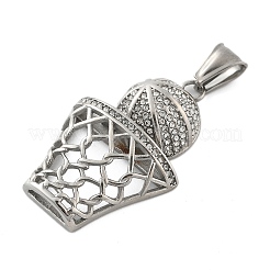 304 Stainless Steel Rhinestone Pendants&nbsp;STAS-G346-54P