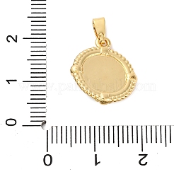 Brass Enamel Pendants&nbsp;KK-P291-05G