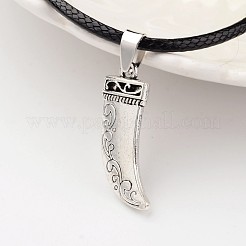 Tibetan Style Alloy Pendant Necklaces&nbsp;NJEW-F197-21
