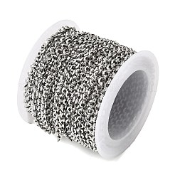 304 Stainless Steel Rolo Chains&nbsp;CHS-K026-01A-P