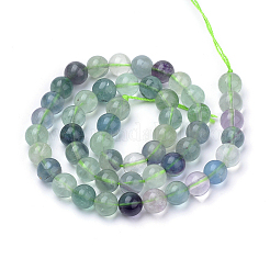 Natural Fluorite Beads Strands&nbsp;G-S150-38-6mm