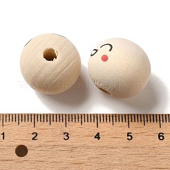 Wood European Beads&nbsp;WOOD-C006-04A