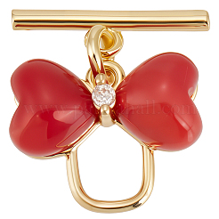 6Pcs Resin Toggle Clasps&nbsp;KK-BBC0018-90