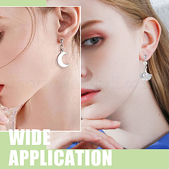 40Pcs 304 Stainless Steel Clip-on Earring Component&nbsp;STAS-SC0005-39P