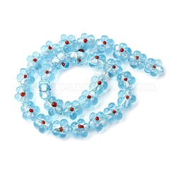 Handmade Silver Foil Glass Lampwork Beads&nbsp;LS-FOIL-T001-02J