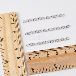 150Pcs 304 Stainless Steel Curb Chains Extender&nbsp;STAS-DC0013-10