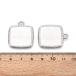 304 Stainless Steel Pendant Cabochon Settings&nbsp;STAS-N108-74P