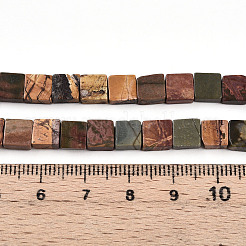 Natural Picasso Jasper/Polychrome Jasper Beads Strands&nbsp;G-N346-05A-03