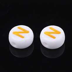 Initial Acrylic Beads&nbsp;X-OACR-E001-20N